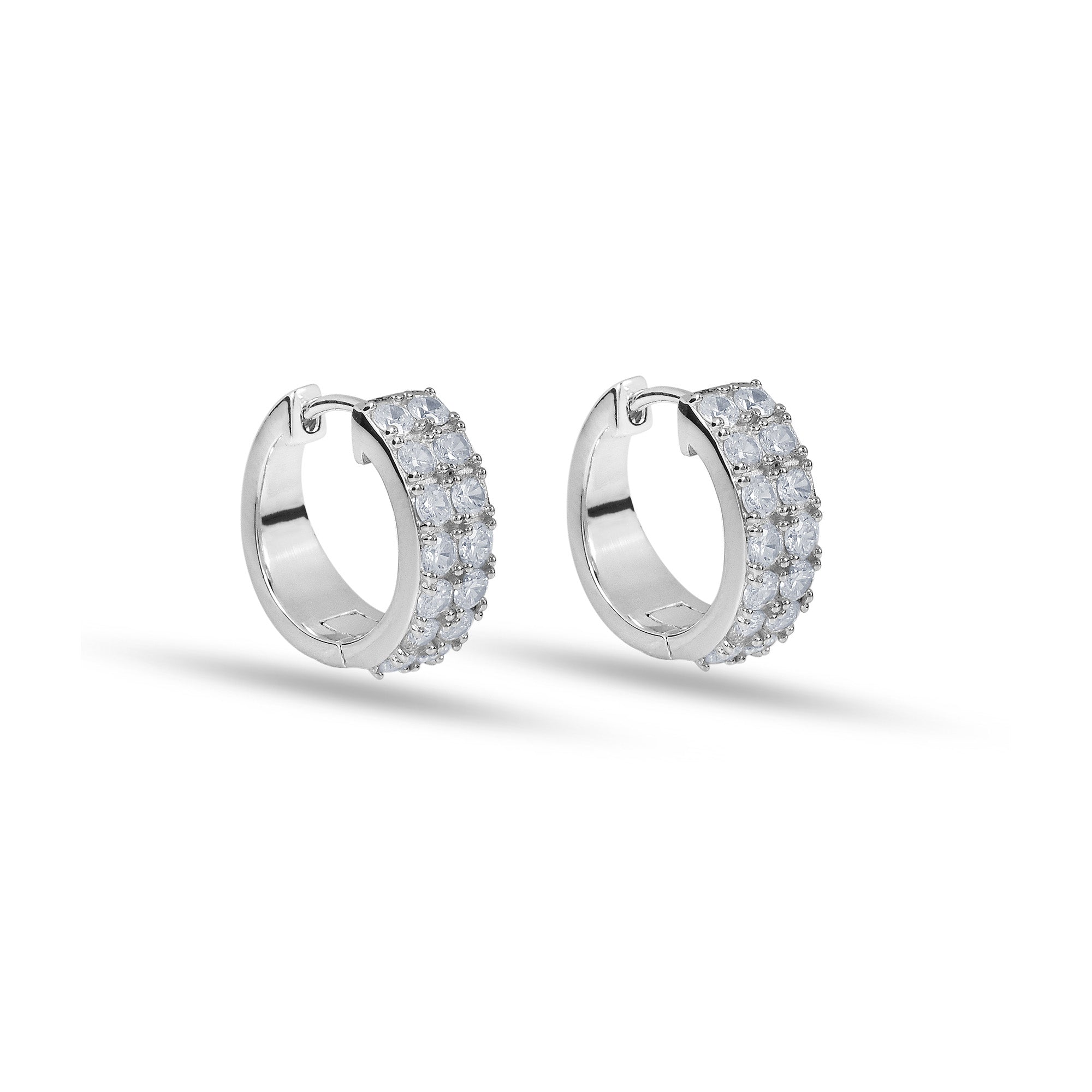 Diamant Creolen doppelreihig New York 2ct