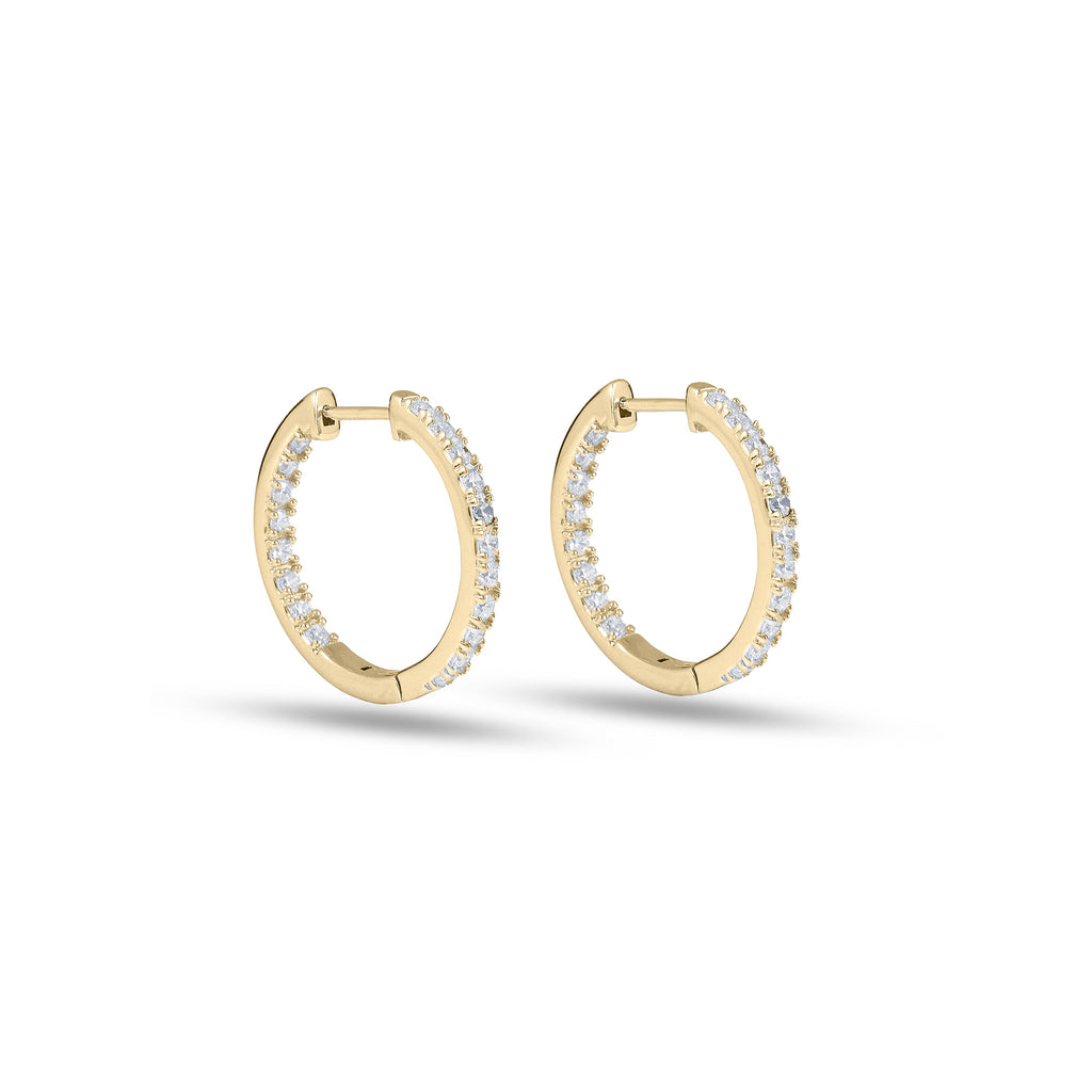 Diamant Inside Out Creolen New York 0,8ct