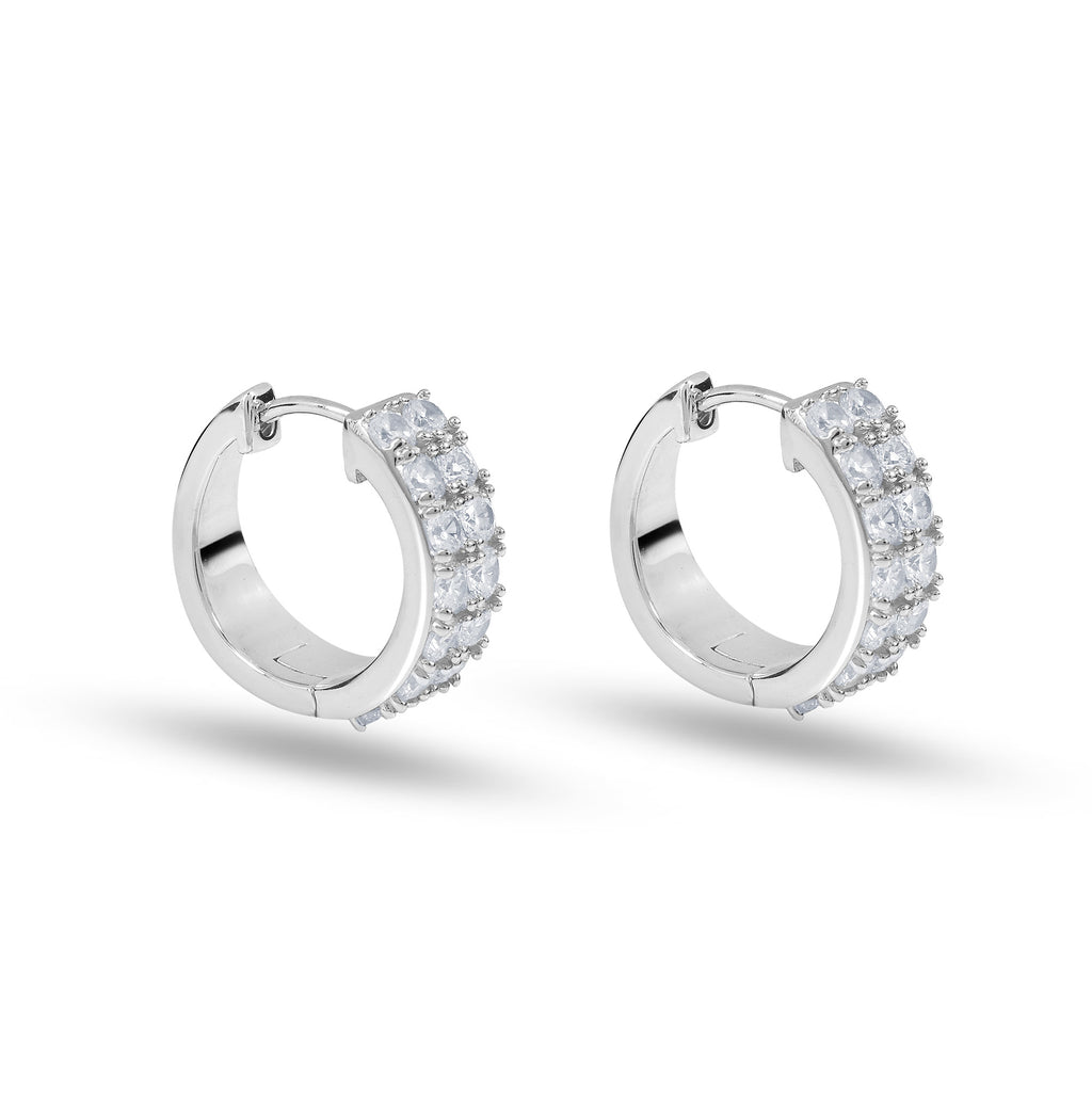 Diamant Creolen doppelreihig New York 1ct