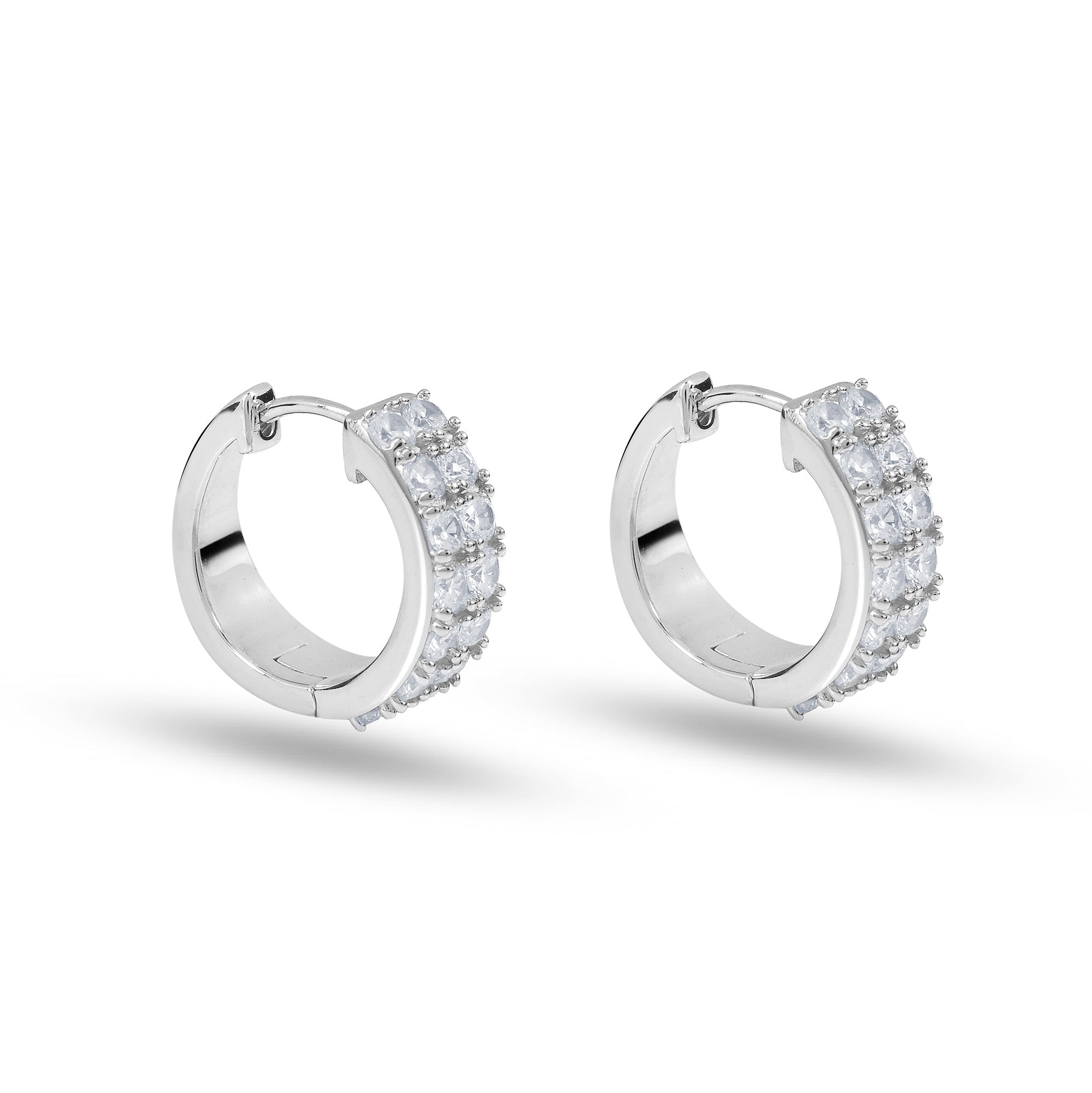 Diamant Creolen doppelreihig New York 1ct