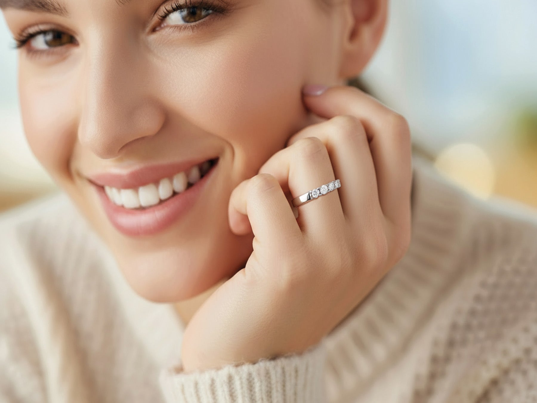 Diamant Halbeternity Ring New York 1,1ct