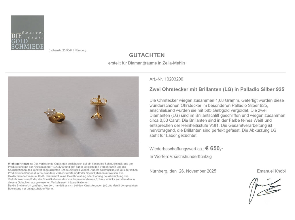 Ohrstecker Paris 0,5ct