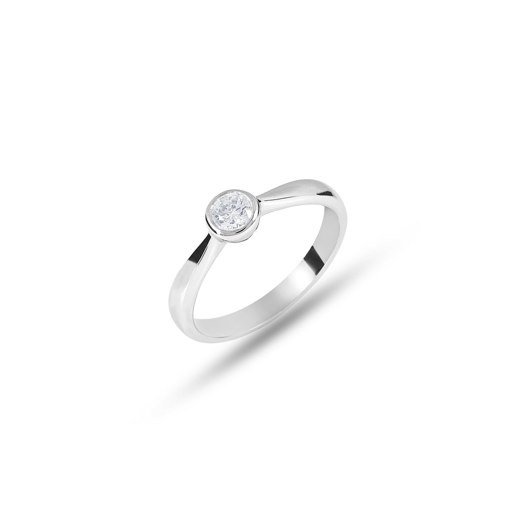 Diamant Solitärring London 0,25ct