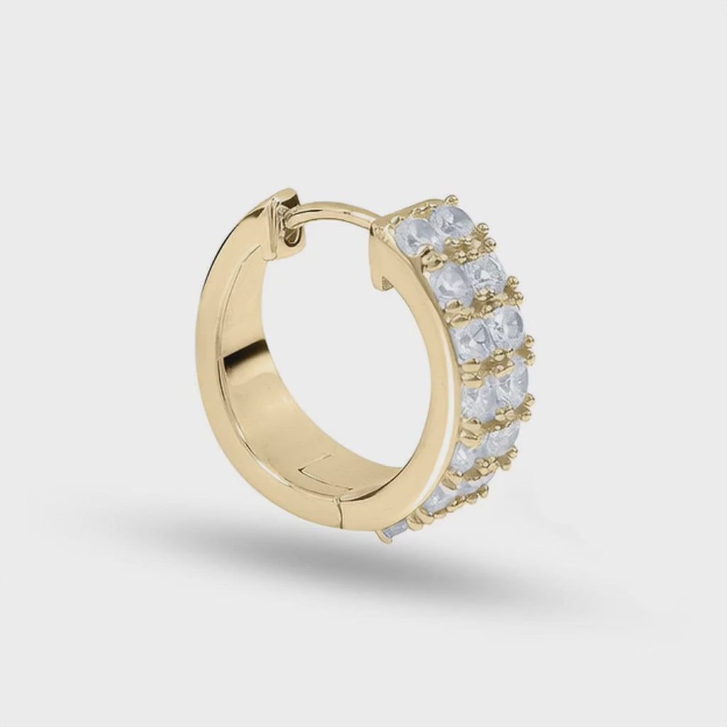 Diamant Creolen doppelreihig New York 1ct