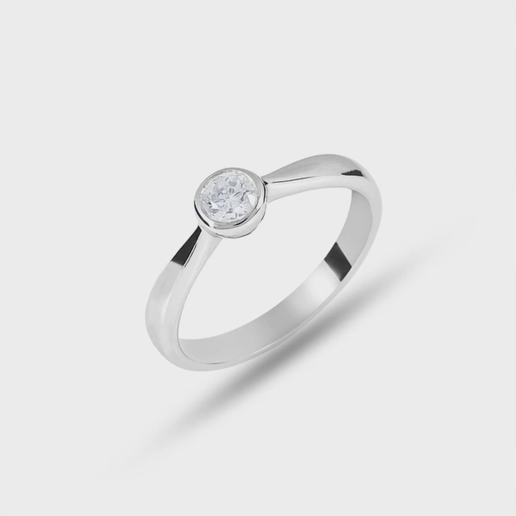 Diamant Solitärring London 0,25ct
