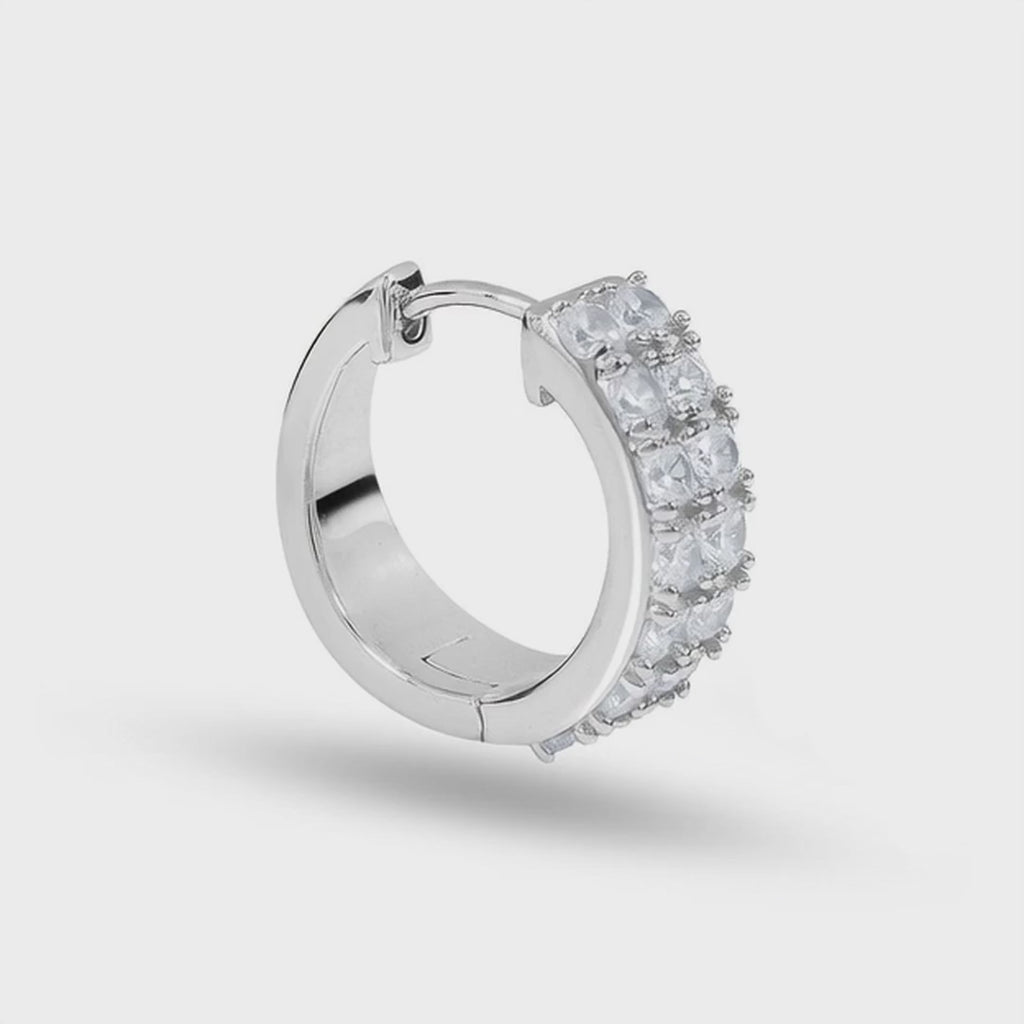 Diamant Creolen doppelreihig New York 1ct